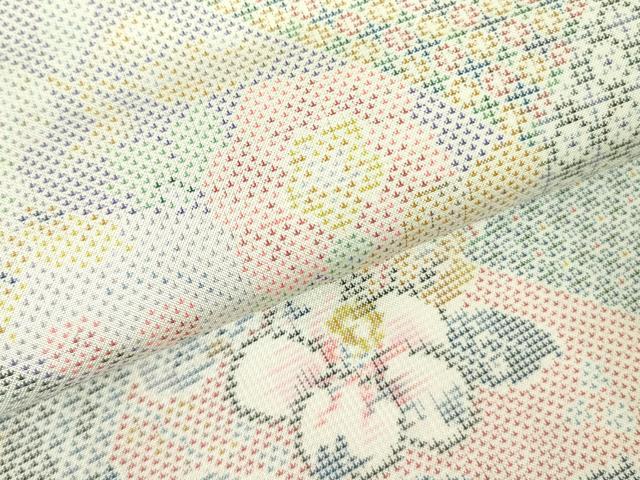 平和屋着物●都喜ヱ門　本場大島紬　白大島　9マルキ　装いの輝き　藤絹織物謹製　証紙付き　正絹　逸品　DABF3732op