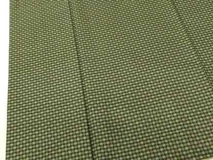 平和屋着物●本場大島紬　泥染　徳田幸夫　花の舞　証紙付き　正絹　逸品　DABF3734op