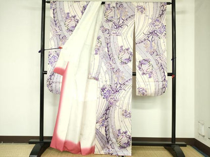 平和屋着物▼豪華振袖　花丸文　金彩　正絹　逸品　DABF3750op