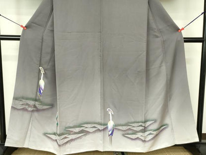 平和屋着物▼色留訪問着　螺鈿　孔雀　暈し染め　金彩　さが美扱い　正絹　逸品　DABF3754op