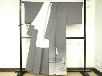 平和屋着物▼色留訪問着　螺鈿　孔雀　暈し染め　金彩　さが美扱い　正絹　逸品　DABF3754op