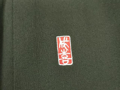 平和屋着物▼豪華黒留袖　作家物　刺繍　鶴　暈し染め　金彩　正絹　逸品　DABF3759op