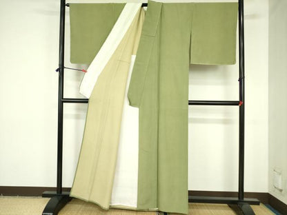 平和屋着物▽江戸小紋　単衣　鮫小紋柄　正絹　逸品　DABF3790op
