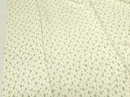 平和屋着物▽上質な小紋　単衣　十字絣　正絹　逸品　DABF3798op