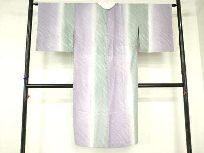 平和屋着物●長襦袢　無双仕立て　斜縞地紋　暈し染め　やまと誂製　正絹　逸品　未使用　DABF3999op