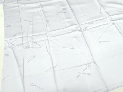 平和屋着物●長襦袢　無双仕立て　花簪　半衿刺繍　正絹　逸品　DABF4000op