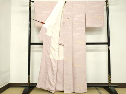 平和屋着物■上質な小紋 雲重ね文 正絹 逸品 DABF4003cd
