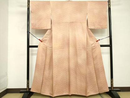 平和屋着物■上質な小紋 青海波花文 暈し染め 正絹 逸品 DABF4006cd