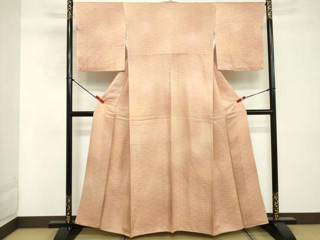 平和屋着物■上質な小紋 青海波花文 暈し染め 正絹 逸品 DABF4006cd