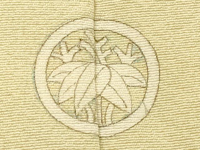 平和屋着物■上質な色無地 鳥の子色 正絹 逸品 DABF4021cd