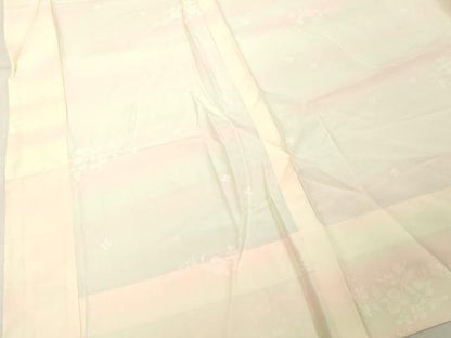 平和屋着物■長襦袢 無双仕立て 草花文 暈し染め 正絹 逸品 DABF4028cd