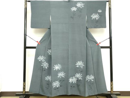 平和屋着物■訪問着　ろうけつ染め　乱菊　正絹　逸品　DABF4034cd