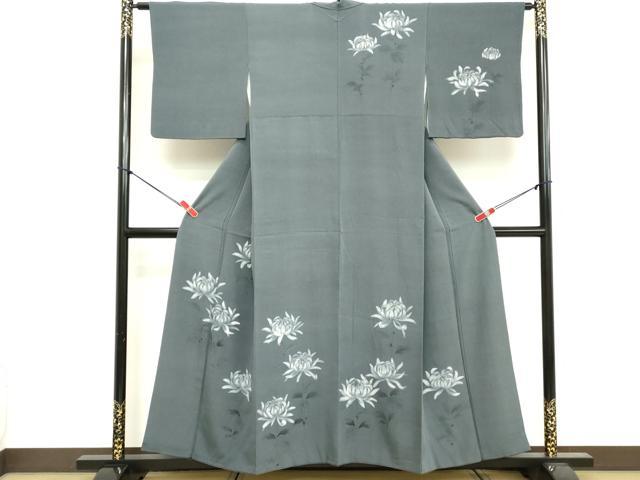 平和屋着物■訪問着　ろうけつ染め　乱菊　正絹　逸品　DABF4034cd