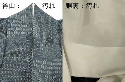 平和屋着物■上質な小紋　切嵌吉祥文　正絹　逸品　DABF4049cd