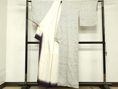 平和屋着物■上質な小紋 舞梅文 正絹 逸品 DABF4059cd