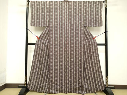 平和屋着物■上質な小紋 立涌文 正絹 逸品 DABF4063cd