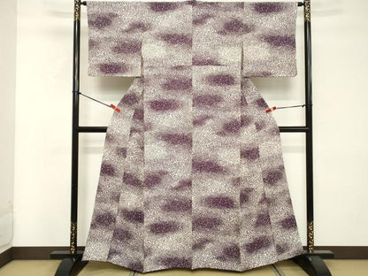 平和屋着物■上質な小紋 大小あられ 正絹 逸品 DABF4064cd