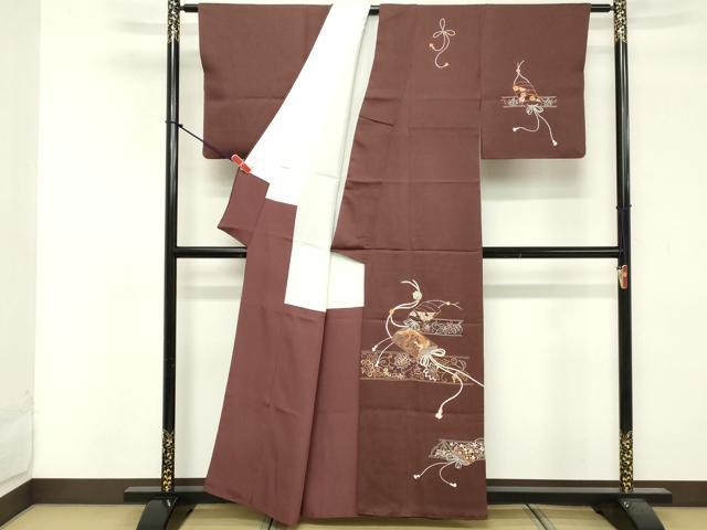 平和屋着物■中国三大刺繍 相良刺繍 総刺繍 色留訪問着 花鳥吉祥文 正絹 逸品 DABF4065cd