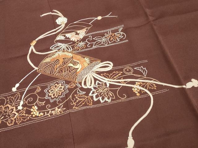 平和屋着物■中国三大刺繍 相良刺繍 総刺繍 色留訪問着 花鳥吉祥文 正絹 逸品 DABF4065cd