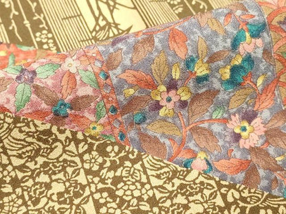 平和屋着物■訪問着 吉祥花文 正絹 逸品 DABF4066cd