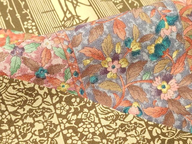平和屋着物■訪問着 吉祥花文 正絹 逸品 DABF4066cd