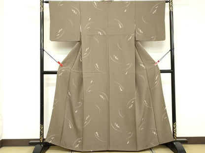 平和屋着物■上質な小紋 幾何学文 正絹 逸品 DABF4069cd