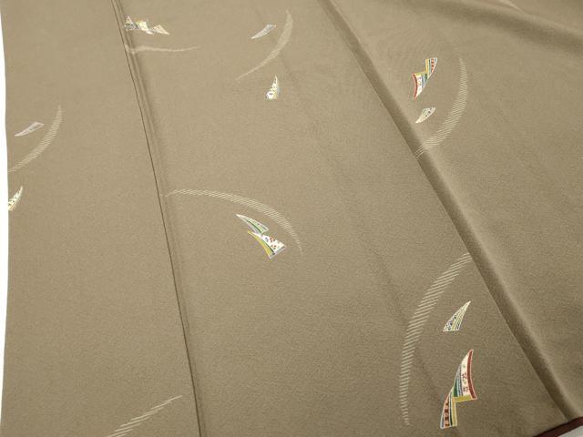 平和屋着物■上質な小紋 幾何学文 正絹 逸品 DABF4069cd