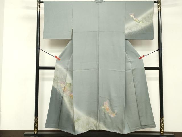平和屋着物■訪問着 短冊花車文 暈し染め 金彩 正絹 逸品 DABF4071cd