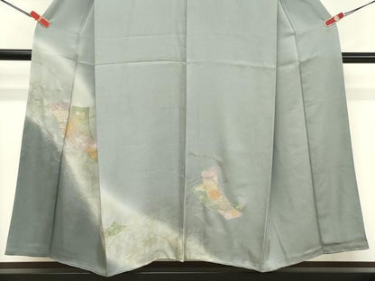 平和屋着物■訪問着 短冊花車文 暈し染め 金彩 正絹 逸品 DABF4071cd