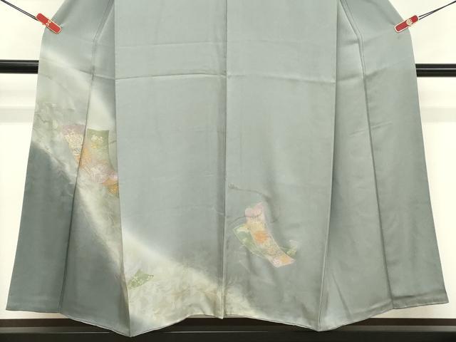 平和屋着物■訪問着 短冊花車文 暈し染め 金彩 正絹 逸品 DABF4071cd