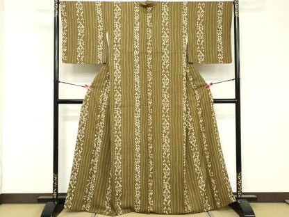 平和屋着物■上質な小紋 菱文 正絹 逸品 DABF4081cd