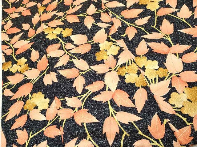 平和屋着物■上質な小紋 枝花文 金彩 正絹 逸品 DABF4088cd
