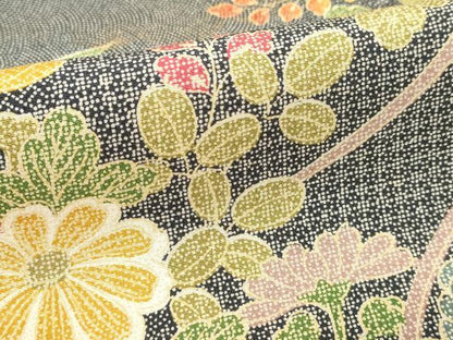平和屋着物■上質な小紋 舞花文 正絹 逸品 DABF4094cd