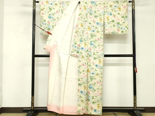 平和屋着物■上質な小紋 舞花文 正絹 逸品 DABF4096cd