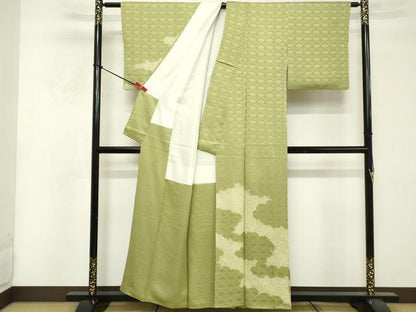 平和屋着物■訪問着 絞り エ霞花文 正絹 逸品 DABF4097cd