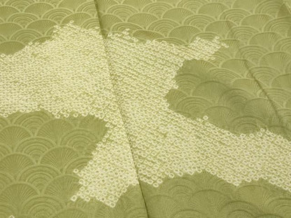 平和屋着物■訪問着 絞り エ霞花文 正絹 逸品 DABF4097cd