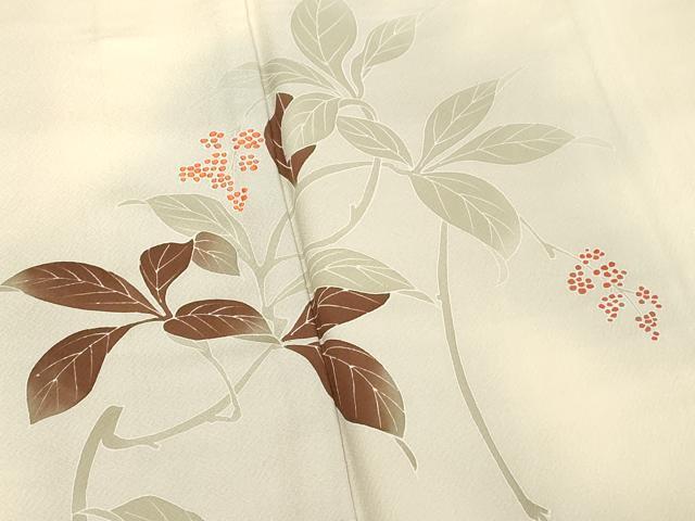 平和屋着物■訪問着 刺繍 南天文 暈し染め 正絹 逸品 DABF4098cd