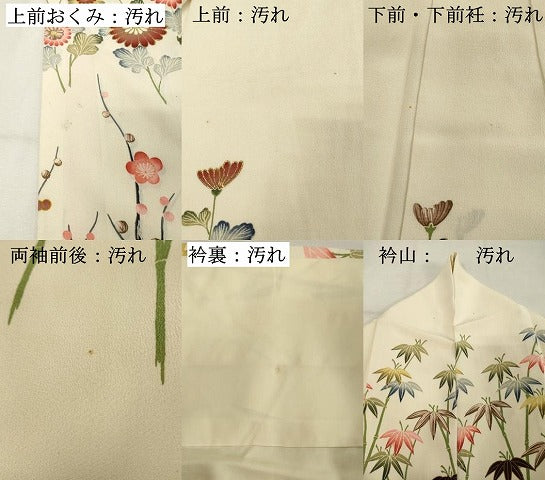平和屋着物■訪問着 枝花文 金彩 正絹 逸品 DABF4100cd