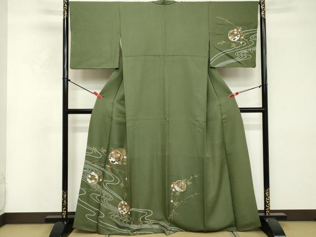 平和屋着物■訪問着 雪輪花文 金彩 正絹 逸品 DABF4101cd
