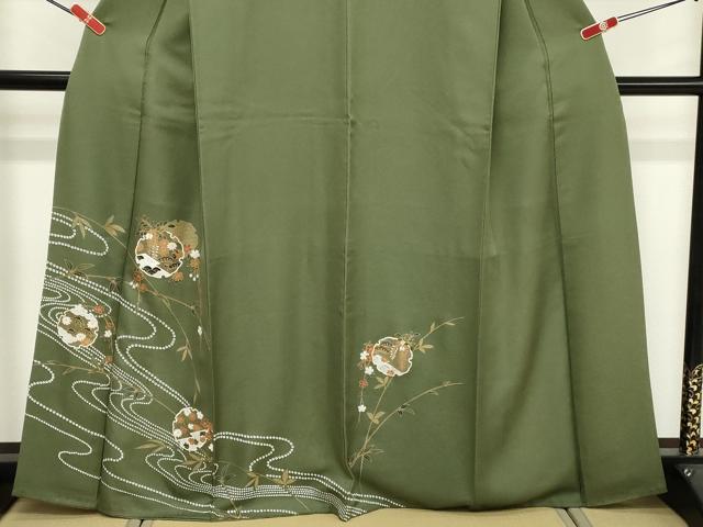 平和屋着物■訪問着 雪輪花文 金彩 正絹 逸品 DABF4101cd