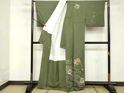 平和屋着物■訪問着 雪輪花文 金彩 正絹 逸品 DABF4101cd