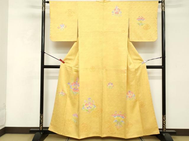 平和屋着物■訪問着　舞花文　正絹　逸品　DABF4102cd