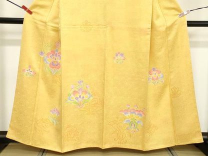平和屋着物■訪問着　舞花文　正絹　逸品　DABF4102cd