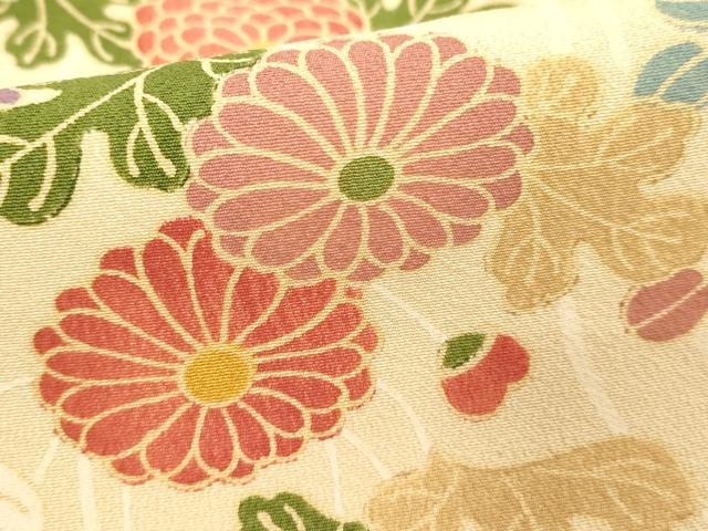平和屋着物■上質な小紋 花蝶文 正絹 逸品 DABF4110cd