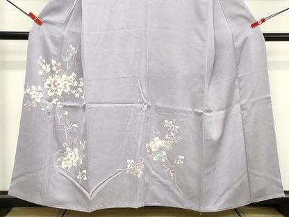 平和屋着物■訪問着 刺繍 枝花文 正絹 逸品 DABF4113cd
