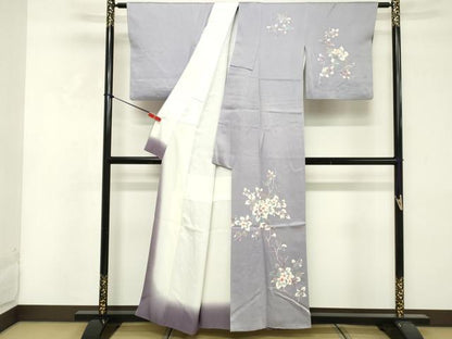 平和屋着物■訪問着 刺繍 枝花文 正絹 逸品 DABF4113cd