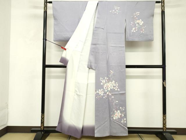 平和屋着物■訪問着 刺繍 枝花文 正絹 逸品 DABF4113cd