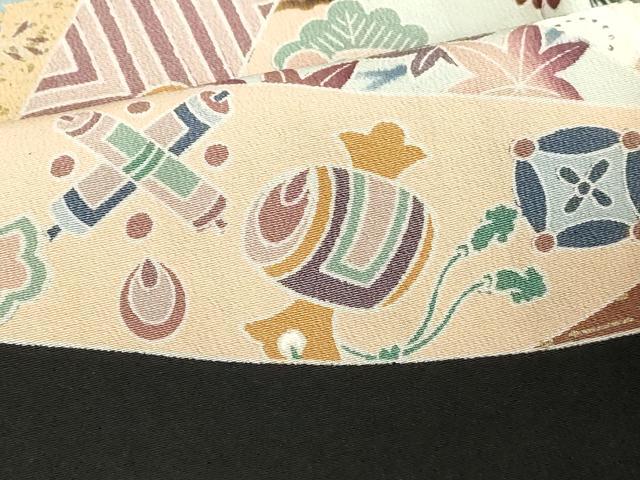 平和屋着物■豪華黒留袖　駒刺繍　花鳥文　宝尽くし　金彩　正絹　逸品　DABF4115cd