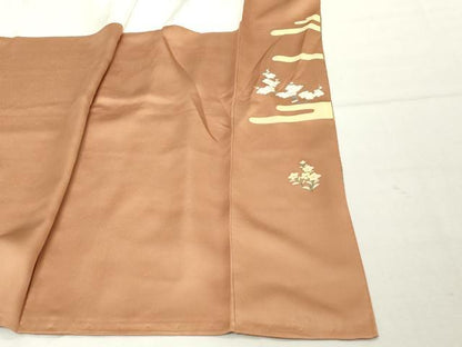 平和屋着物■訪問着 御所車花文 金銀彩 正絹 逸品 DABF4121cd