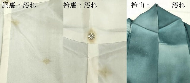 平和屋着物■上質な小紋 霞文 暈し染め 正絹 逸品 DABF4122cd